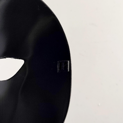 Start2Finish faceless Phantom horror mask featuring a 3D printed stealth assassin design for cosplay and Halloween costumes.
