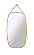 Ultramarine Dione Carla Home hanging full-length wall mirror with a solid bamboo frame, ideal for modern home decor.