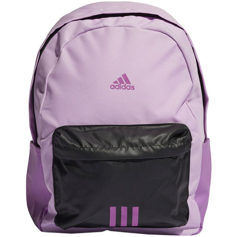 Start2Finish Adidas Classic Badge of Sport 3-Stripes backpack with large front logo and adjustable shoulder straps.