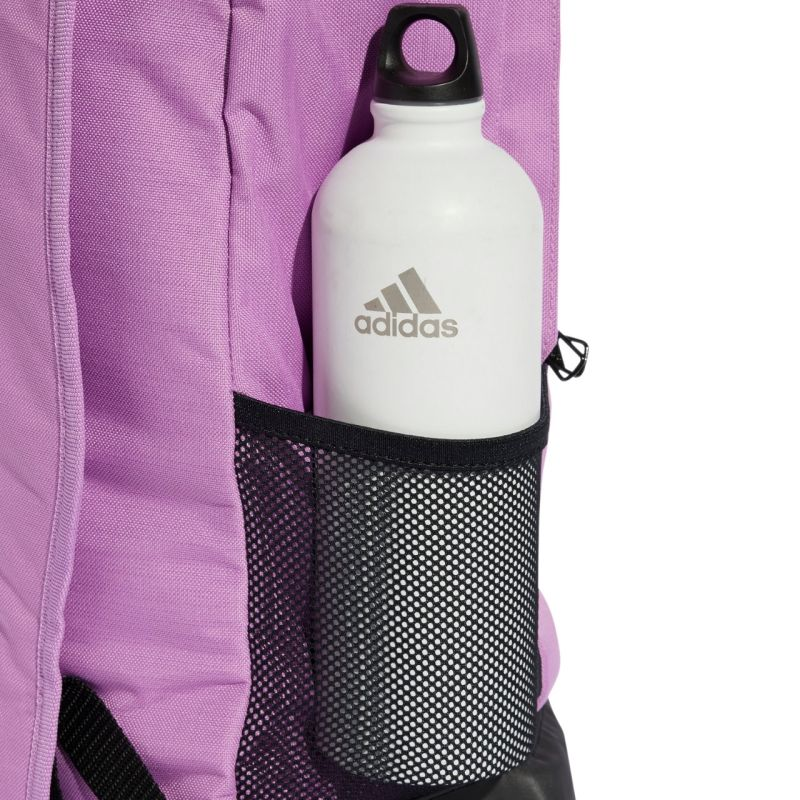 Start2Finish Adidas Essentials Linear IZ1902 backpack with multiple compartments and adjustable straps, black color, front logo detail