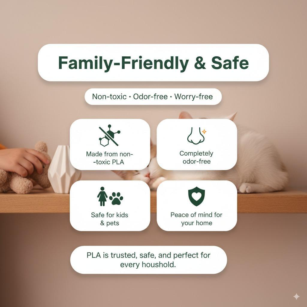 3D printed corner wall shelf by Start2Finish, minimalist floating design for modern home decor and storage.