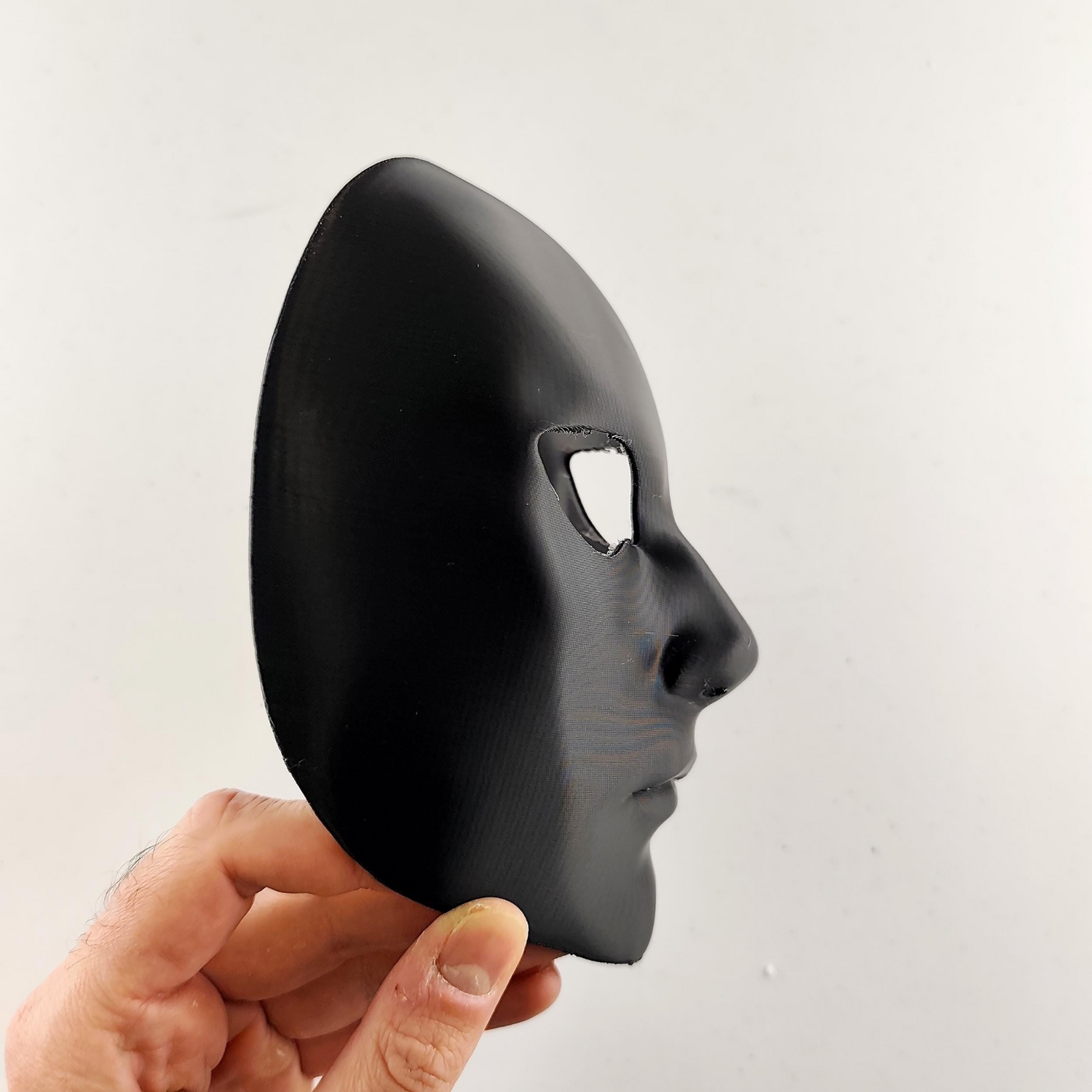 Start2Finish anonymous cosplay mask featuring a 3D printed faceless phantom design for stealth assassin or horror costume.