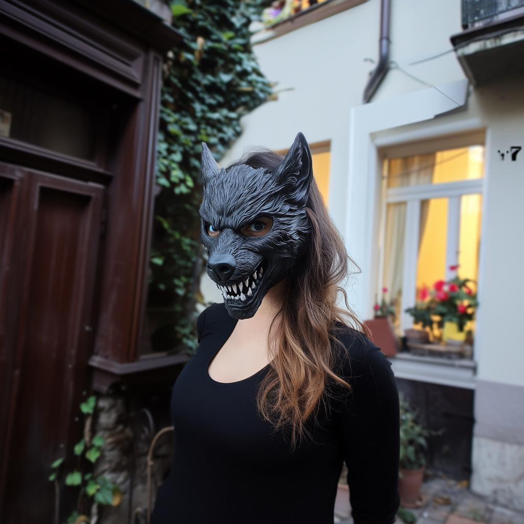 Start2Finish werewolf cosplay mask with detailed 3D printed design, perfect for Halloween costume and horror cosplay events.