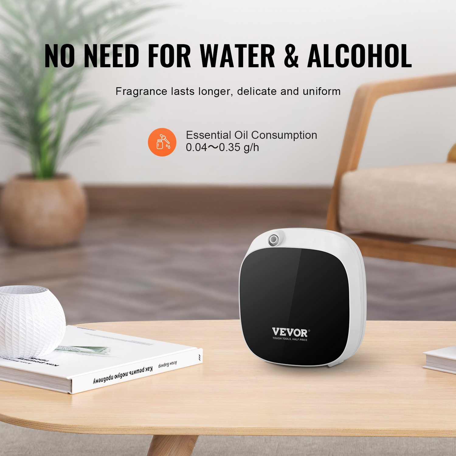 Start2Finish VEVOR scent air machine with Bluetooth, 100ml essential oil diffuser, cold air technology for home and spa use