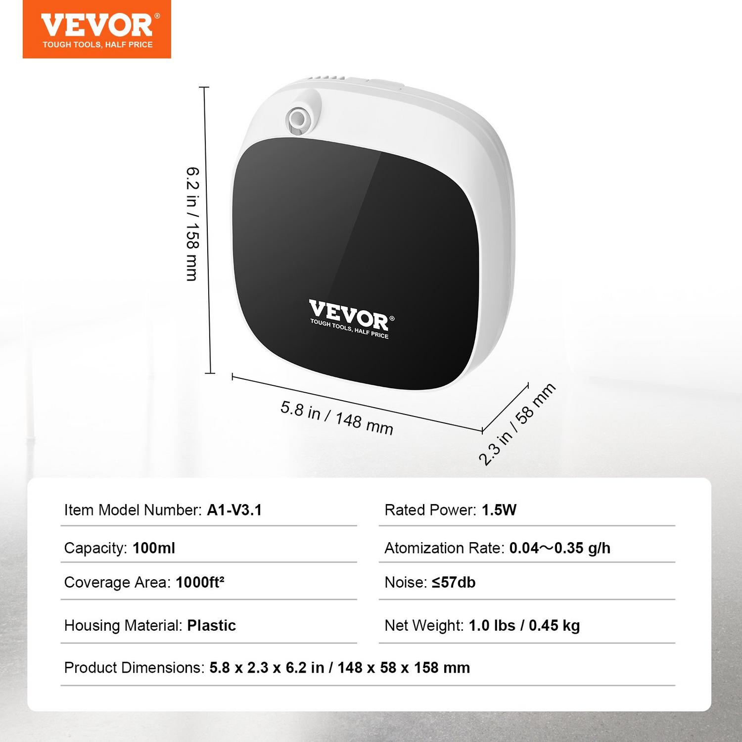 Start2Finish VEVOR Scent Air Machine essential oil diffuser with Bluetooth, cold air technology, for home, office, and spa use.