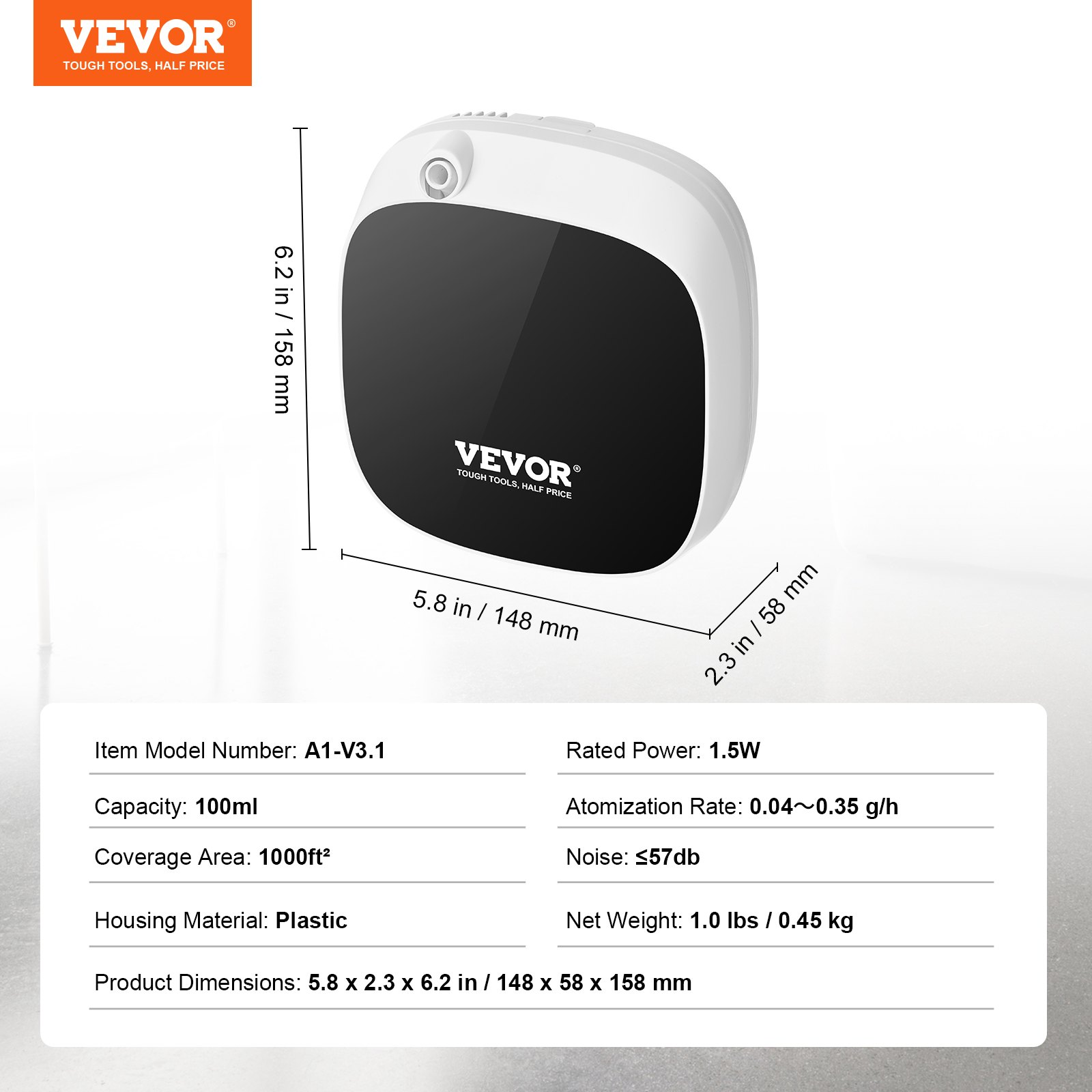 Start2Finish VEVOR Scent Air Machine essential oil diffuser with Bluetooth, cold air technology, for home, office, and spa use.
