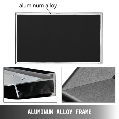 Start2Finish 120-inch 16:9 projector screen with fixed frame, ideal for 4K HDTV, movies, and 3D entertainment viewing.