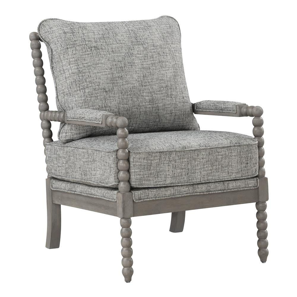 Start2Finish Abbott Chair with cushioned seat and wooden legs, designed for comfort and modern style in living or office spaces.