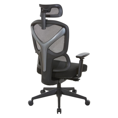 Start2Finish mesh back manager’s chair with headrest, ergonomic office seating with adjustable features and supportive design.