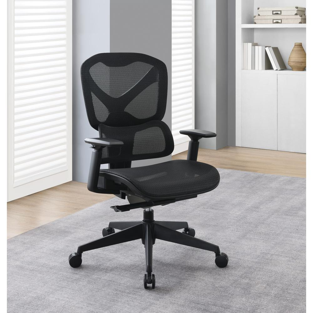 Start2Finish mesh back manager’s office chair with adjustable height and ergonomic design, featuring breathable mesh upholstery.