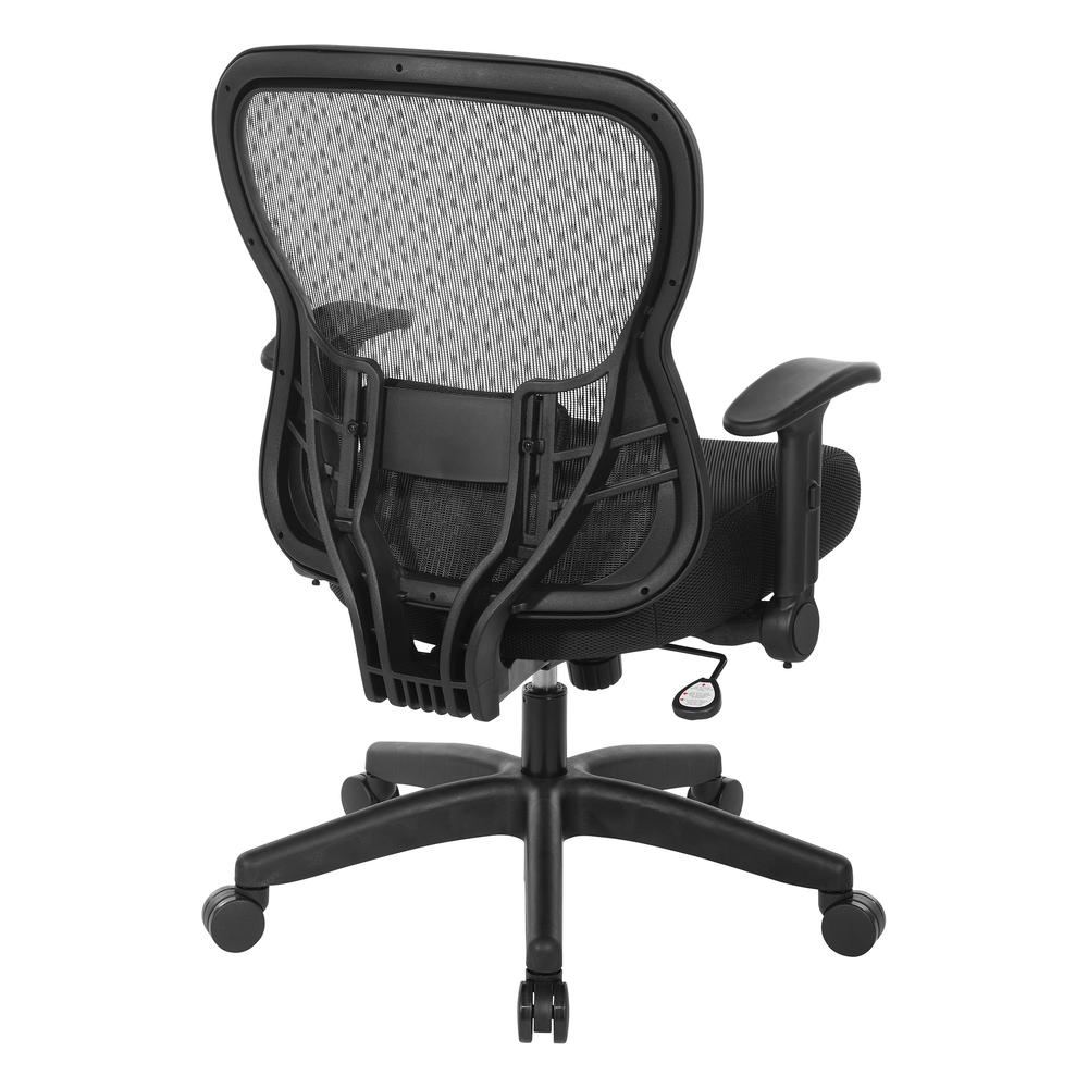 Deluxe R2 SpaceGrid Back Chair by Start2Finish, ergonomic ergonomic furniture with a mesh back and adjustable features.