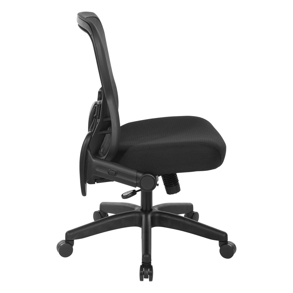 Start2Finish Deluxe R2 SpaceGrid Back Office Chair with ergonomic design and adjustable features, shown from a side angle.