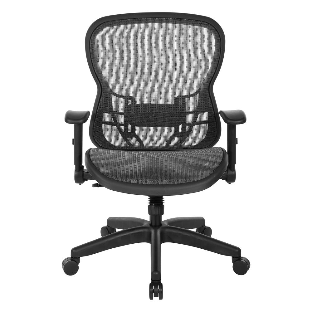 Start2Finish Deluxe R2 SpaceGrid Back Chair with ergonomic design and adjustable features, shown in a modern office setting.