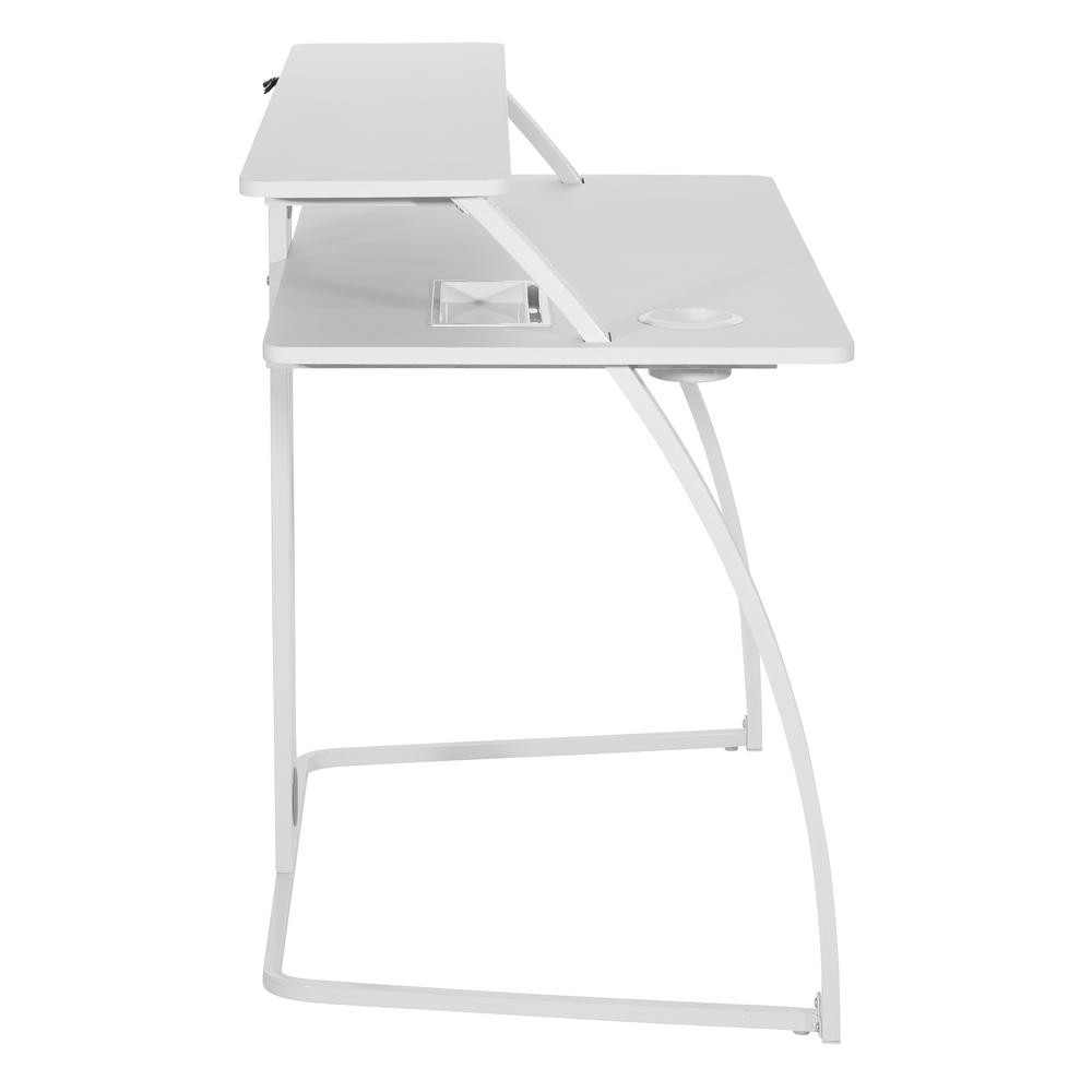 Start2Finish Code30 Battlestation gaming desk shown from front with spacious surface and sturdy construction, ideal for gaming setups.