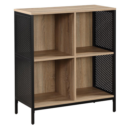 Start2Finish Ace 4 Cube Storage Bookcase in sleek wood finish, featuring four open cubbies for organizing books and decor.