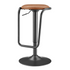 Set of two Elijah PU gaslift bar stools by Start2Finish, featuring modern design with cushioned seats and adjustable height.
