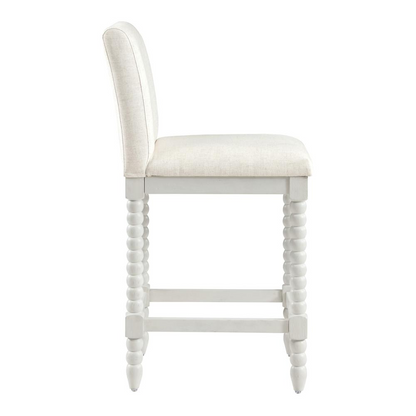 Start2Finish Kaylee 26-inch spindle counter stool with wooden seat and metal frame, showcasing classic furniture design.