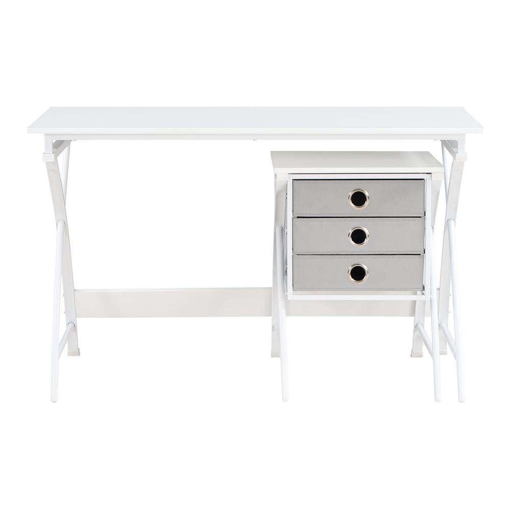 Start2Finish Olympic 48-inch desk with a spacious tabletop and sturdy wooden legs, ideal for home or office workspace.