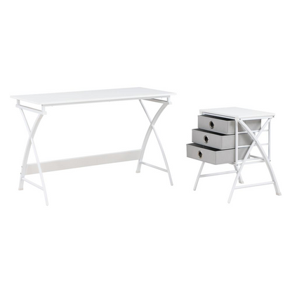 Start2Finish Olympic 48-inch desk with sturdy wood surface and metal legs, ideal for home or office workspace.