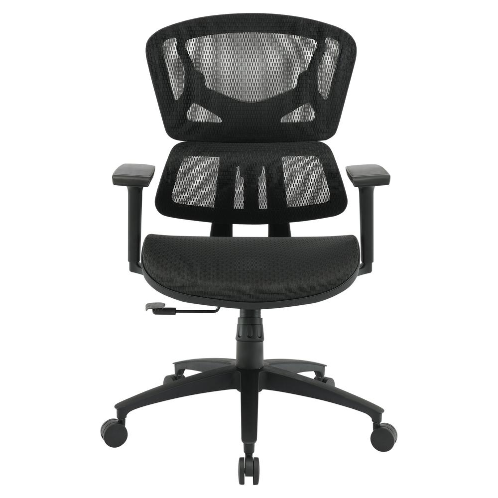 Start2Finish mesh back manager’s chair with adjustable armrests and ergonomic design, featuring a breathable mesh office seat.