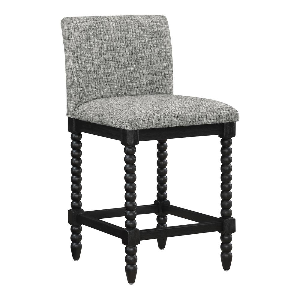Start2Finish Eliza 26-inch spindle counter stool with wooden seat and turned spindle legs, ideal for kitchen or bar seating.
