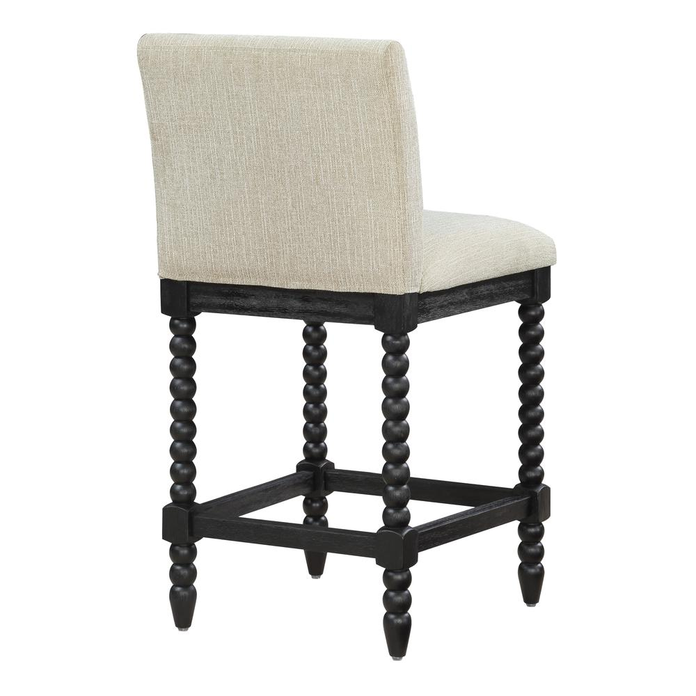 Start2Finish Eliza 26-inch spindle counter stool with wooden seat and turned spindle legs, ideal for kitchen or bar seating.