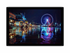 Start2Finish Darling Harbour Night print for home decor, featuring a vibrant cityscape of Darling Harbour at night.
