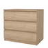 Jackson Hickory Scottsdale 3 Drawer Chest by Start2Finish, showing a wooden furniture piece with three drawers and modern design.