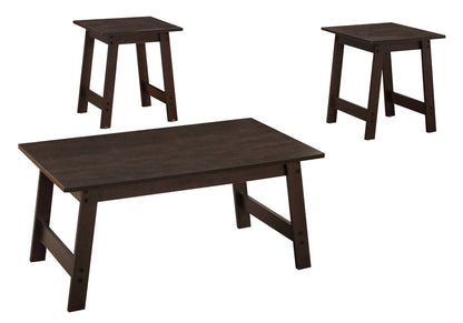 Set of Three 36" Espresso Coffee Table