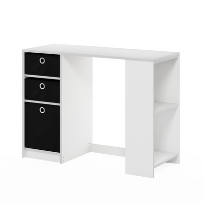 Start2Finish JAYA modern computer study desk in white and black with sleek design and smooth surface for workspace.