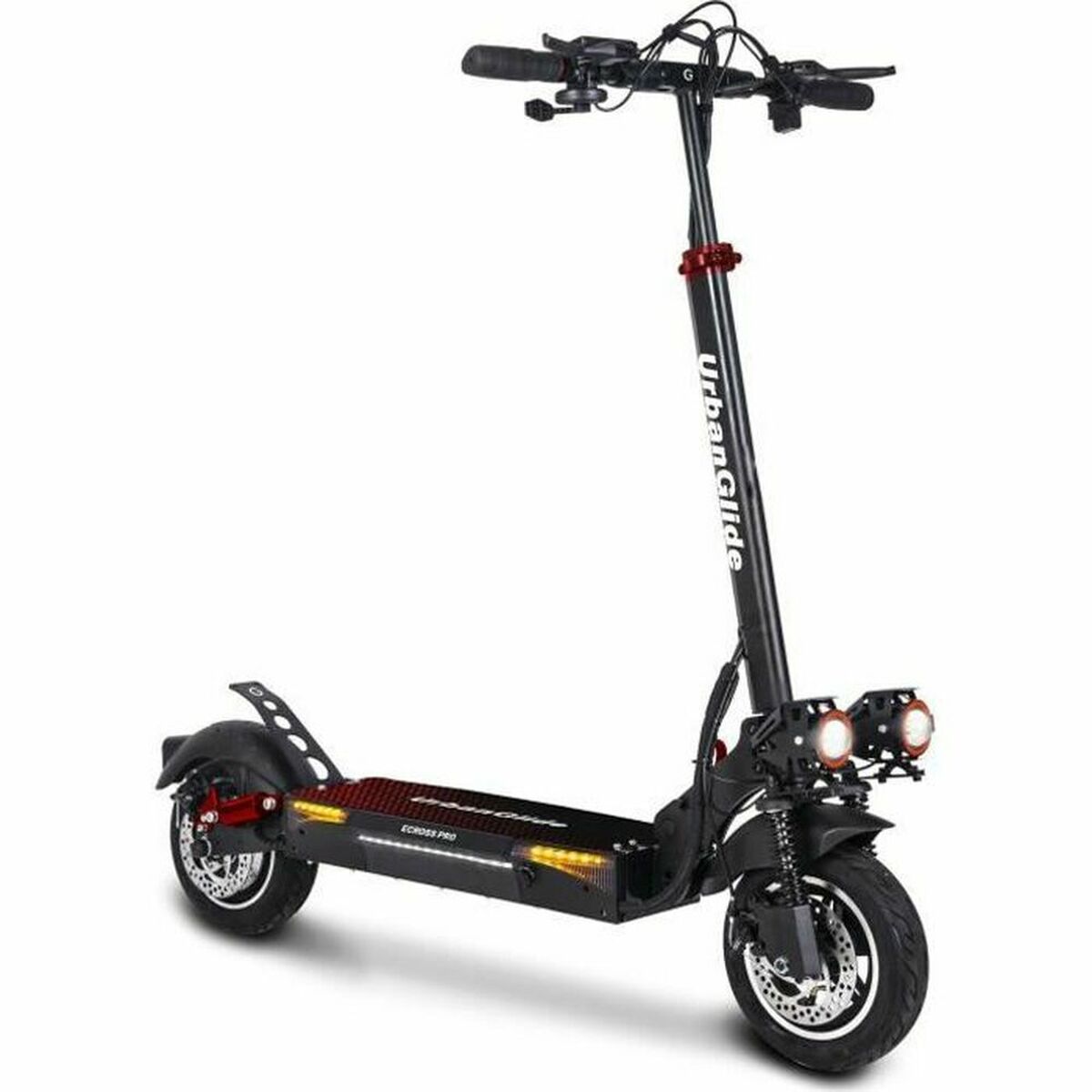 Black Urbanglide Ecross Pro 10 all-terrain electric scooter from Bigbuy, featuring rugged tires and sleek design.