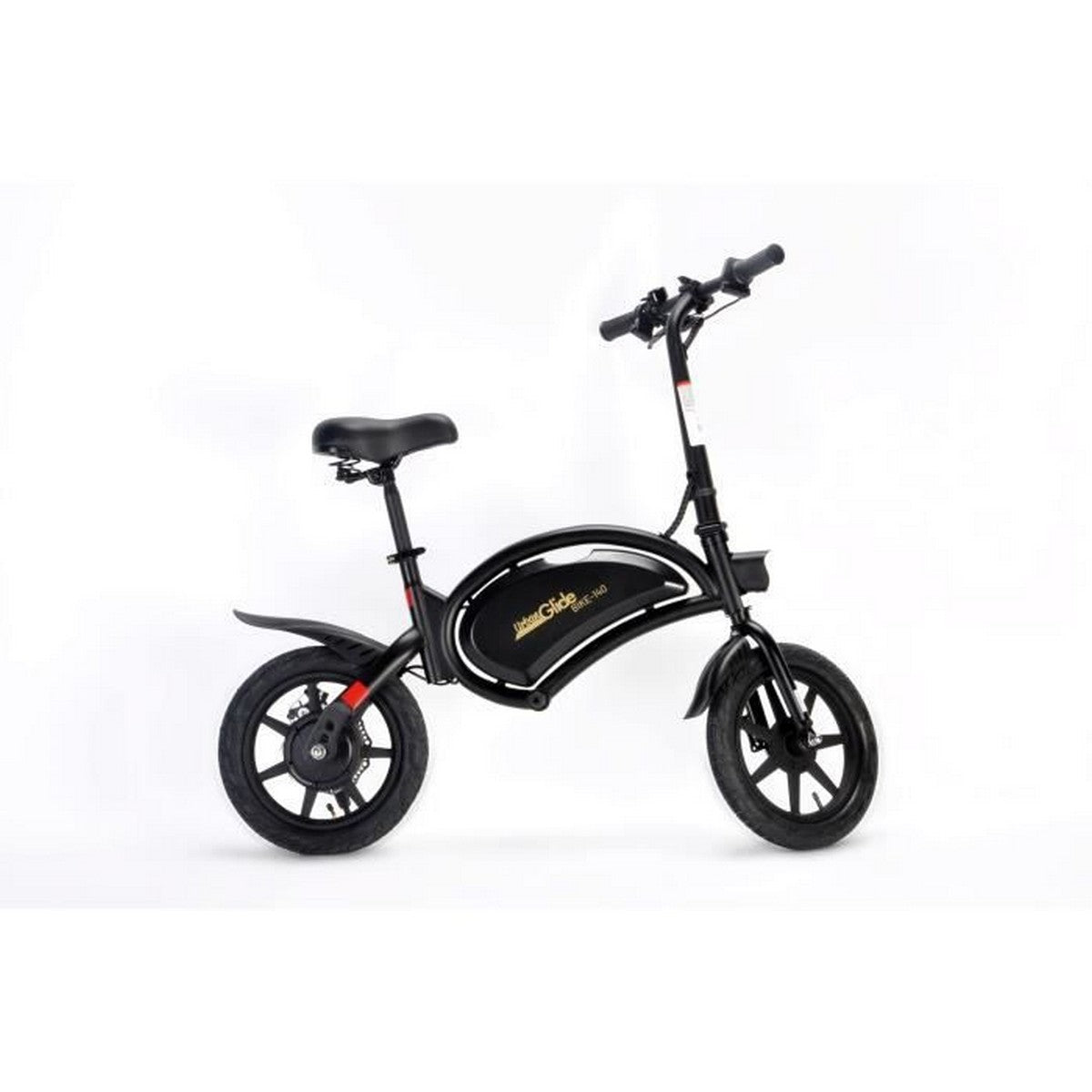 Electric bike Urbanglide 140S by Bigbuy with 350W motor, black frame, and sporty design, suitable for outdoor riding.