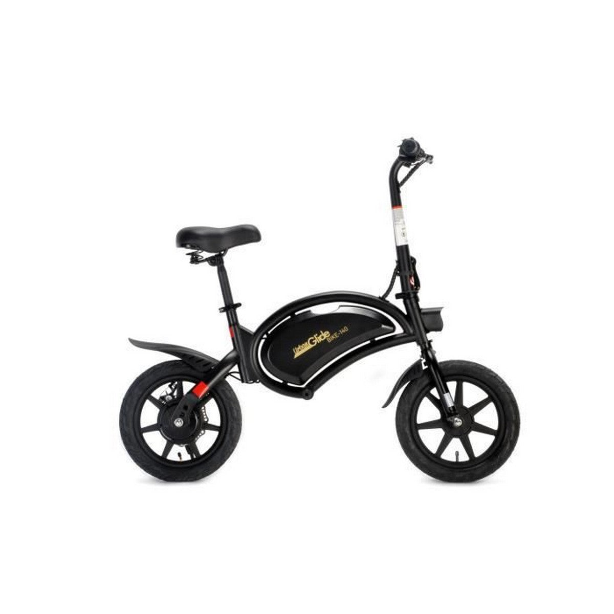 Electric bike Urbanglide 140S by Bigbuy, 350W motor, black frame, displayed outdoors with handlebars and wheels visible.