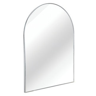 Large arched metal frame wall mirror by Start2Finish, suitable for bathroom vanity, bedroom, or entryway decor.