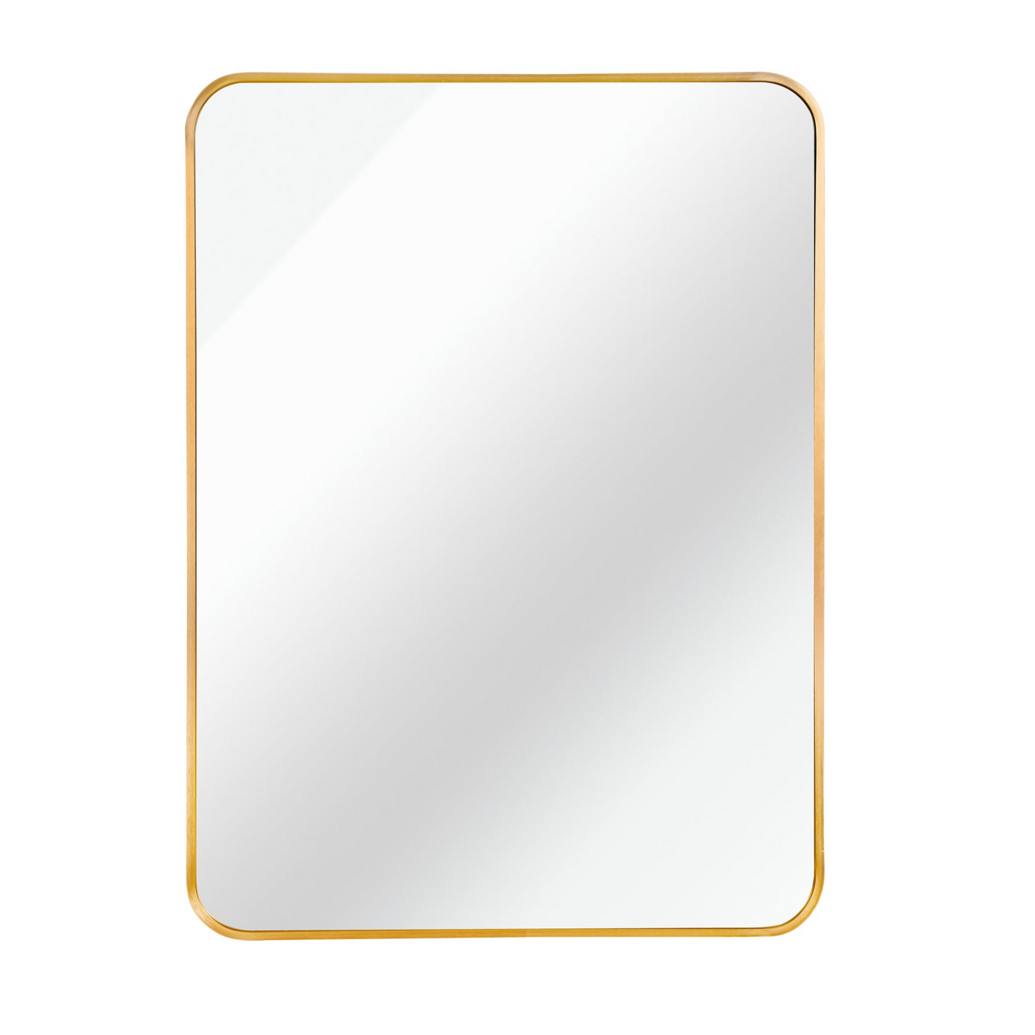Rectangular metal frame wall mirror by Start2Finish, ideal for bathroom vanity, bedroom, or entryway decor with modern style