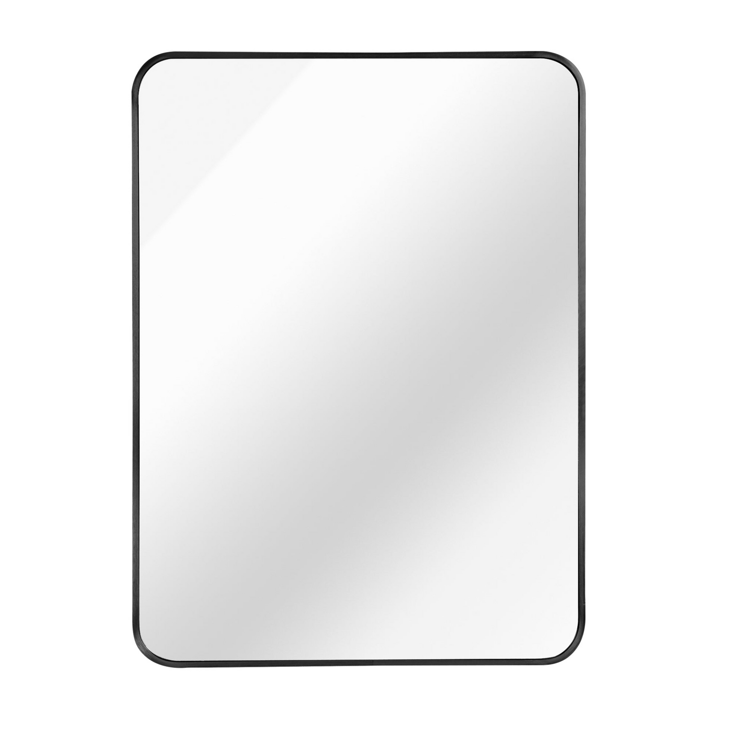 Rectangular metal frame wall mirror by Start2Finish, ideal for bathroom vanity, bedroom, or entryway décor, reflecting a modern style.