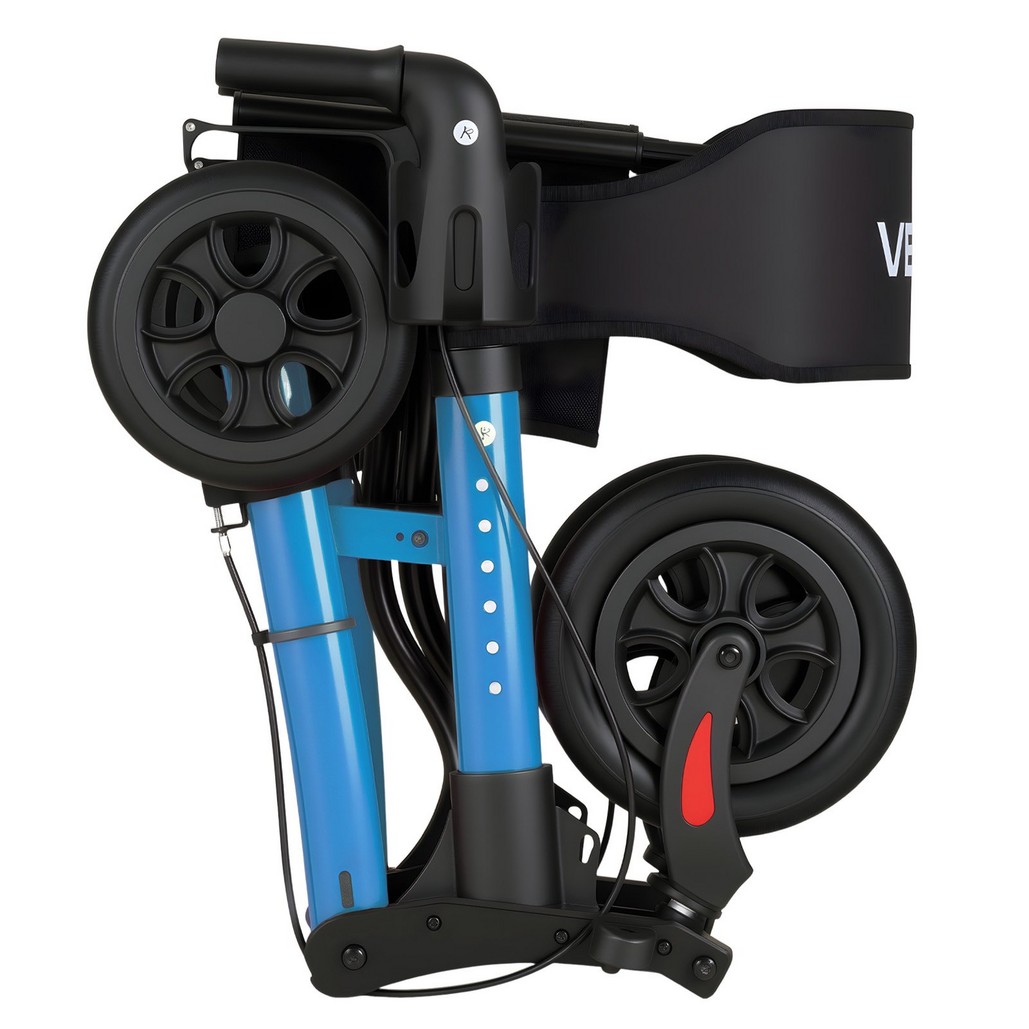 Start2Finish VEVOR Rollator Walker with seat, lightweight aluminum frame, adjustable handles, PU wheels, cup and cane holder.