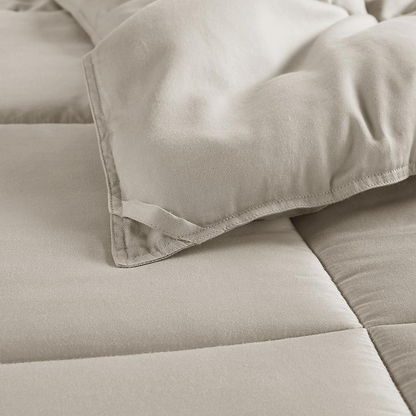 Start2Finish luxury down alternative comforter with 300 thread count cotton shell, plush and soft bedding for cozy sleep.
