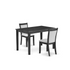 Start2Finish 3-piece dining room furniture set with a rectangular dinette table and matching chairs in a modern design.