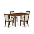 Modern 5-piece dining table set by Start2Finish with a rectangular kitchen table and matching chairs for contemporary dining spaces.