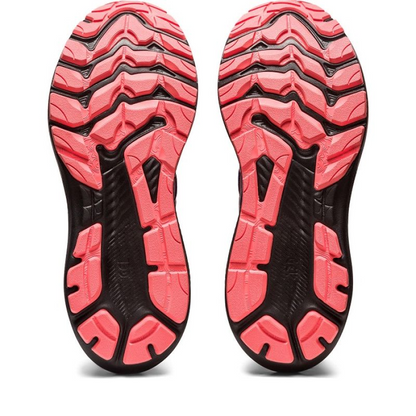 Asics GT 2000 11 GTX W running shoes in black and gray, lightweight athletic footwear with waterproof Gore-Tex for women.