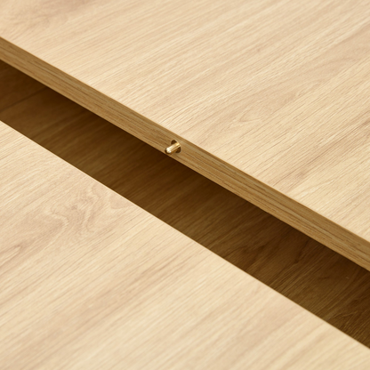 Start2Finish rectangular MDF walnut dining table with expandable design, storage, ideal for dining rooms, kitchens, and apartments.