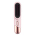Maroon Asteria hair straightening brush with fast heating, negative ion technology for smooth, sleek hair styling.