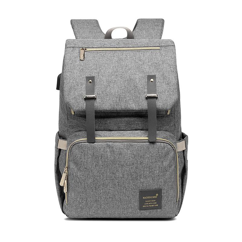Maroon Asteria high quality Oxford multifunctional mummy backpack with multiple compartments and adjustable straps.