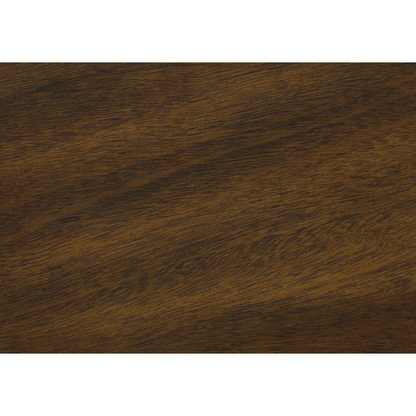 Square brown veneer accent table with a built-in lamp, featuring a transitional style for modern home decor.
