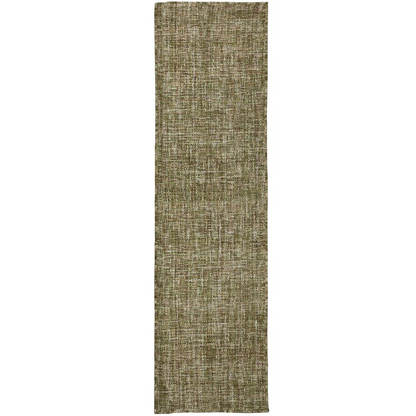 Start2Finish Abruzzo AZ1 green rug showing detailed pattern and vibrant color, measuring 2&