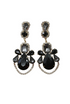Start2Finish black geometric jewelry earrings with stylish modern design, featuring bold angular shapes and a sleek finish.