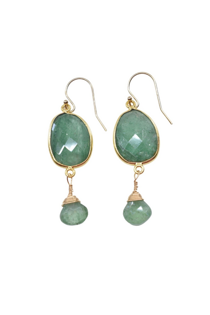 Victoria Ojai Earring in Strawberry Quartz by Start2Finish featuring a sparkling pink quartz gemstone in a stylish jewelry design
