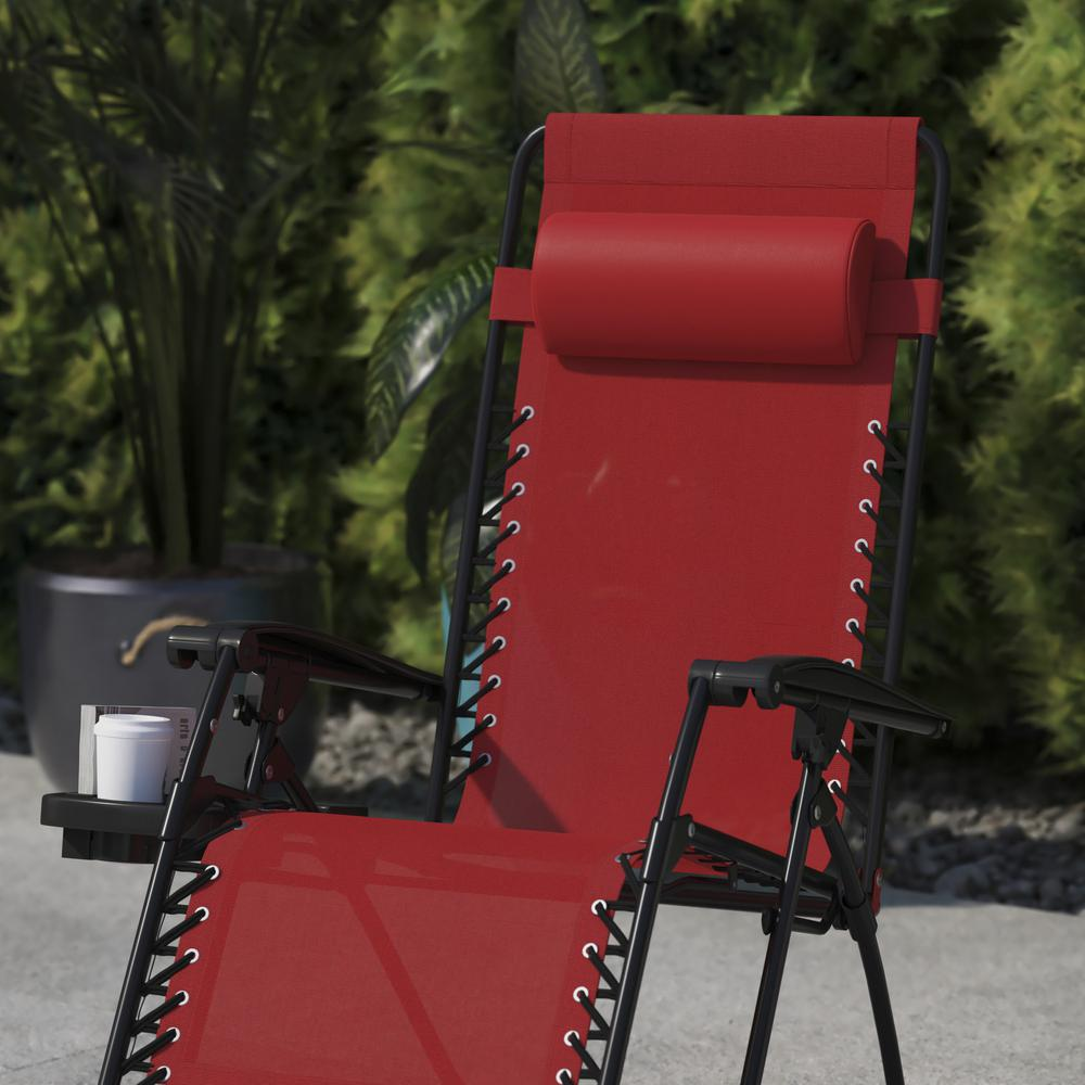 Set of 2 Start2Finish portable folding zero gravity lounge chairs showing black fabric and adjustable reclining positions.
