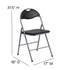 Set of 2 padded metal folding chairs by Start2Finish, featuring cushioned seats and sturdy metal frames for versatile furniture use.